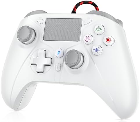 Dinosoo 10ft Wired for PS5 Controller, Compatible with PlayStation 5/PS4 and PC, with Hall Effect Joystick Turbo Programmable Back Button Multi-Touch Pad 3.5mm Headphone Jack : Everything Else