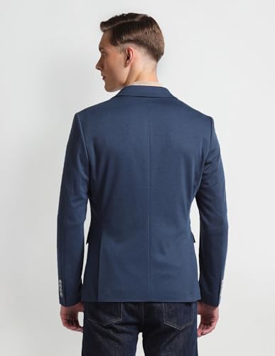 Image of Arrow Textured Slim Fit Blazer for Men - Button Closure Formal & Casual Wear Mens Blazer