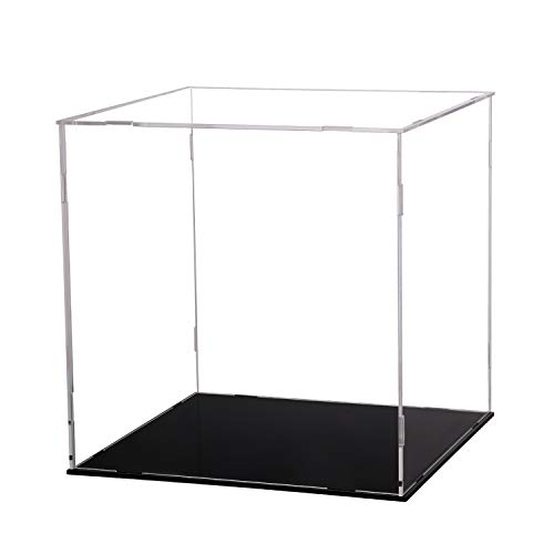Image of Evron Display Case for Collectibles Assemble Clear Acrylic Box Alternative Glass Case for Display Action Figures Home Storage & Organizing Toys (3x3x3 inch; 7.5x7.5x7.5 cm)