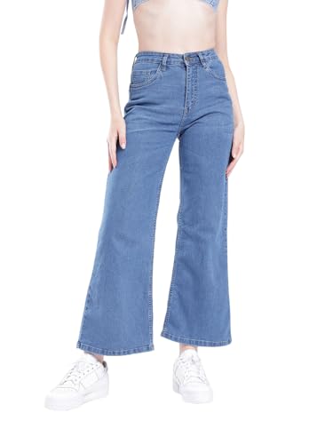 Image of Women's High Waist Denim Jeans | Straight, Relaxed, Wide Leg & Baggy Fit | High Rise Loose Oversized Denim Pants for Women | Comfortable Casual Everyday Wear | Oversized Woman baggys
