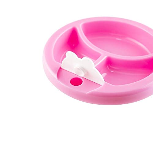 Prato Térmico Com Ventosa E Colher Rosa Comtac kids 1337
