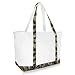DALIX Daily Shoulder Tote Bag Premium Cotton in Green Camouflage