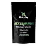 Nutrality Akkermansia Supplement | Probiotics for Gut Health | 30 Billion AFU | Freeze-Dried & Delayed Release | Resistant Starch | Gut Health & Colon Cleanse Probiotic Support | 30 Capsules