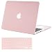 MOSISO Plastic Hard Case Only Compatible MacBook Pro (W/O USB-C) Retina 13 Inch (A1502/A1425) (W/O CD-ROM) Release 2015/2014/2013/end 2012 with Keyboard Cover, Rose Quartz