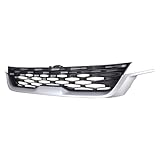 TYG Front Grille Fit for 2021 Kia Seltos EX/Nightfall/S/SX Model with Chrome Molding, OE Style Replacement Non-Active Exterior Grille, Replaces 86350-Q5310 KI1200215