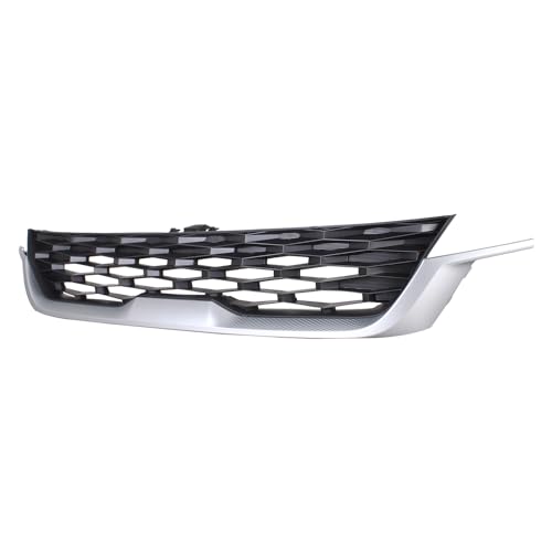 Front Grille Compatible with 2021 Kia Seltos EX/Nightfall/S/SX with Chrome Molding, PP Replacement Bumper Grill for KI1200215 86350-Q5310