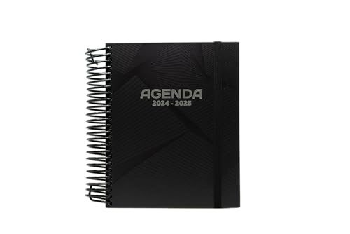 Agenda Escolar 2024-2025 Mountain - Planificación Diaria y Anual, Encuadernación Premium - Agenda Anual con 1 Día por Página y separadores mensuales - Tamaño 2,5 x 17,5 x 21,5 cm - Sweetcolor