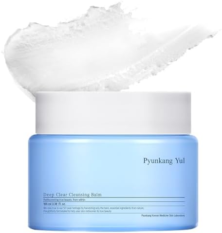 Pyunkang Yul PKY Deep Clear Cleansing Balm, All in One Facial Cleanser for Heavy Makeup Removal, Moisturized Finish with Plant Based Oil, Korean Skincare (3.38 Fl.Oz, 100ml)