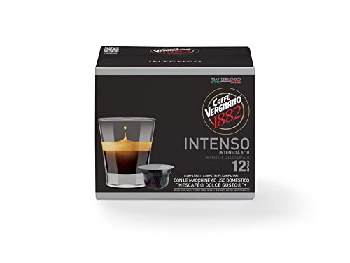 Capsules Café Compatibles Nescafé Dolce Gusto, Intenso - 1 étui de 12 capsules
