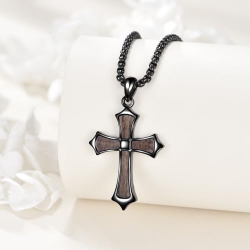 Cross Necklace for Women 925 Sterling Silver Cross Pendant Cross Religious Jewelry Gifts for Men2