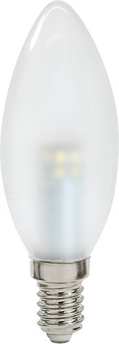 Lampadina a oliva led tuttovetro, luce calda