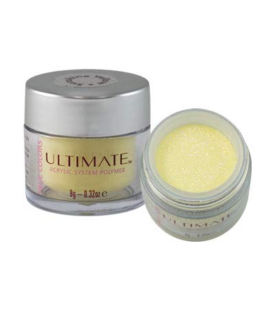 iBi ULTIMATE TRUE COLOR ACRYLIC POWDER SHIMMER COLLECTION 9G| Ideal For Acrylic Dip | Liquid And Powder Nail Systems | 3D Nail Art | True Colors Acrylic Powder And Dipping |(Sunshine Yellow)