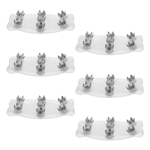 ARTIBETTER Crampones Antideslizantes para Botas y Zapatos con 7 Tacos de Hierro Galvanizado y Silicona TPE para Actividades al Aire Libre, Pesca E Invierno, Pack de 3 Pares