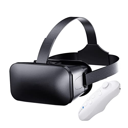 EKDJKK VR Headset Compatible with Android Phones, 3D Virtual Reality Glasses with Remote Control, Adjustable VR Glasses for VR Games & 3D Movies, VR Glasses Gaming Headset - Gift for Kids and Adults EKDJKK VR Headset Compatible with Android Phones, 3D Virtual Reality Glasses with Remote Control, Adjustable VR Glasses for VR Games & 3D Movies, VR Glasses Gaming Headset - Gift for Kids and Adults