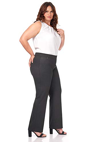 Rekucci Curvy Woman Plus Size Desk to Dinner Straight Leg Pant2