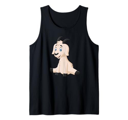 Dulce diseño de cabra de cabra - cabra cabra cabrito Camiseta sin Mangas