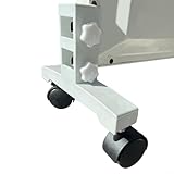 Dimensions pour s'adapter à vos besoins : mesurant 22 cm de long et 5 cm de haut (y compris les roues), ces pieds sont compatibles avec les radiateurs ayant une largeur maximale de 3 cm et peuvent être utilisés sans roues.