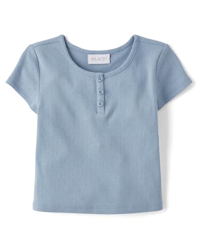 Image of The Children's Place Girls' Basic Short Sleeve Knit Shirts