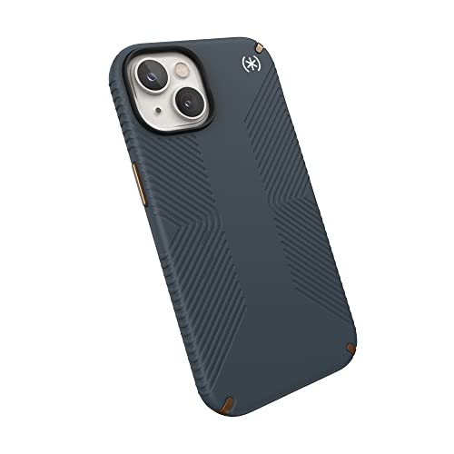 Image of Speck Presidio2 Grip MagSafe iPhone 14 Case, Charcoal, 150059-3068