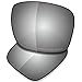 Saucer Premium Replacement Lenses for Oakley Holbrook OO9102 Sunglasses High Defense - Chrome Metal Polarized