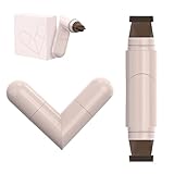 Eyeliner-Stempel, Wing Tip Pen, Doppelendmarker, Eyeliner, Smudge Resistant Formula Quick Dry Ink Black Color Ideal für Partys, Workdays, Reisen, Weddings, 40 g (Braun)