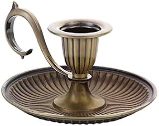 BANAN Metal Taper Candle Holder with Handle Single Head Candlelight Stand Retro Candlestick for Dining Home Table Decoration candle holders for pillar candles centerpiece vintage