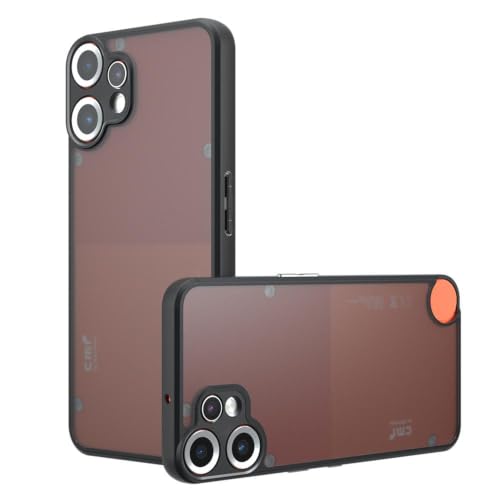 Image of Phone Case for CMF Phone 2 Pro, Matte PC + TPU Cover with Air Bags, Air Bag Corners, Anti-Fingerprint, Never Turns Yellow, Micro Arc Edge, Camera Protection, Black