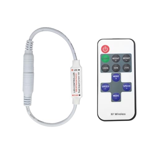Interrupteur commande DC 5V 24V mini contrôleur à 11 touches pour ruban LED monochrome