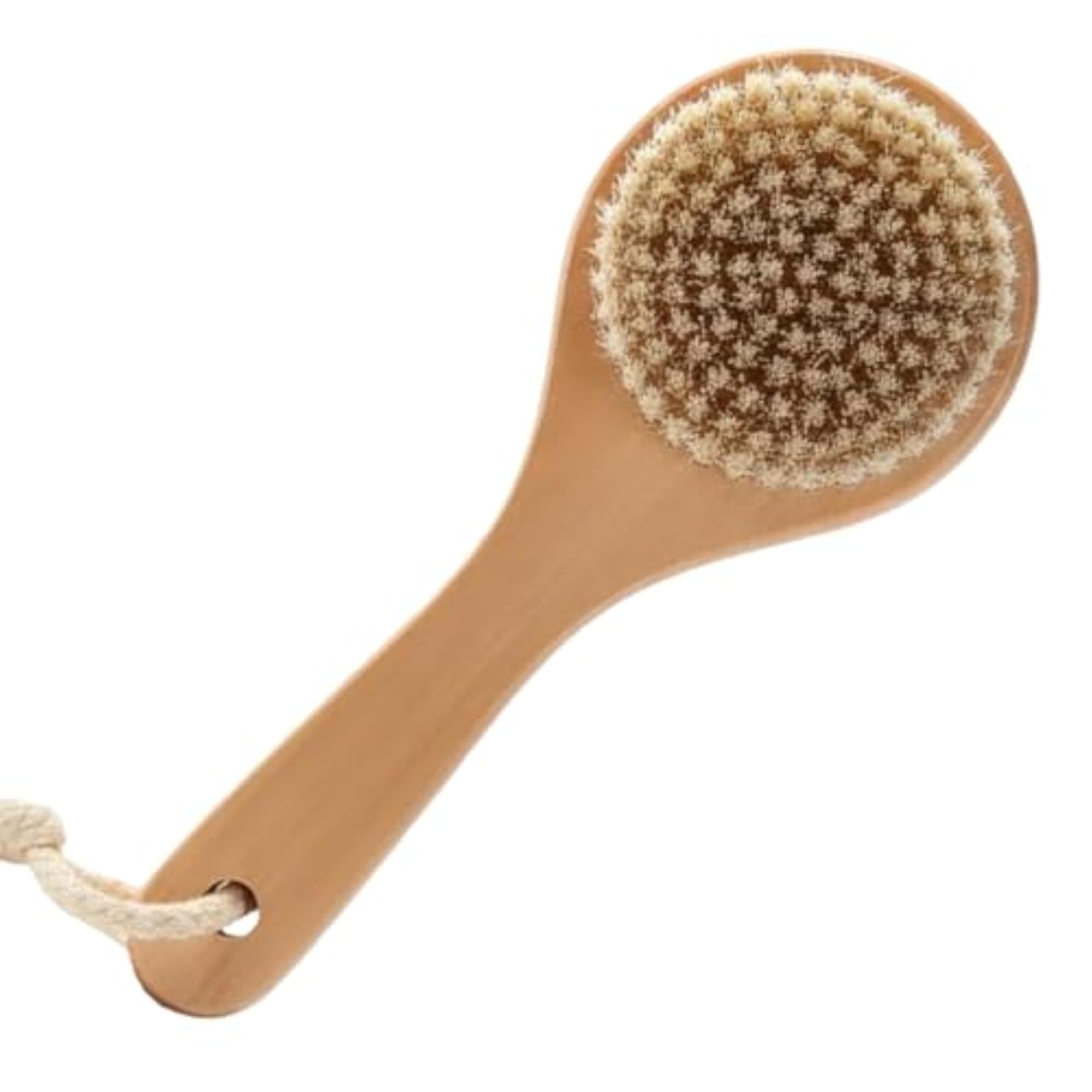 Natural Boar Bristle Body Brush, Dry Brushing & Exfoliation