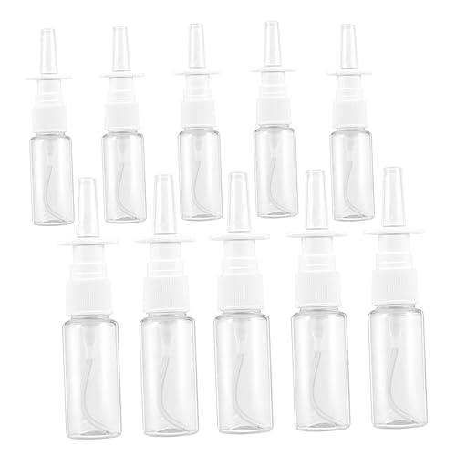 TOVINANNA 10 Piezas Botella De Spray Para La Botella De Agua Pulverizador De Bomba Botella Vacía Boquilla Botellas Para El Cabello Botella De Niebla Nariz El Plastico Silver