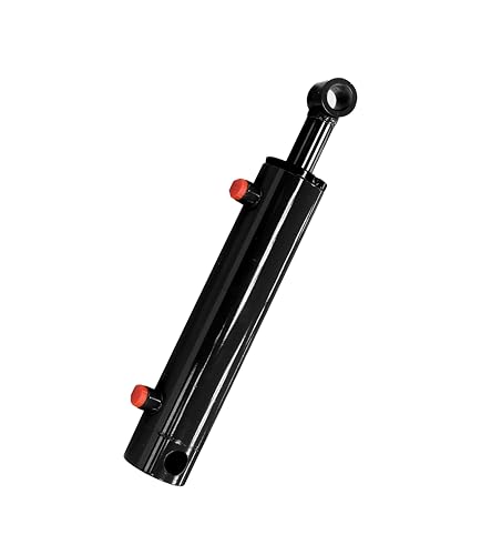 Flowfit Hydraulic Double Acting Ram Cylinder, 80mm Bore, 40mm Rod, 500mm Stroke, with Fixed Pin Holes
