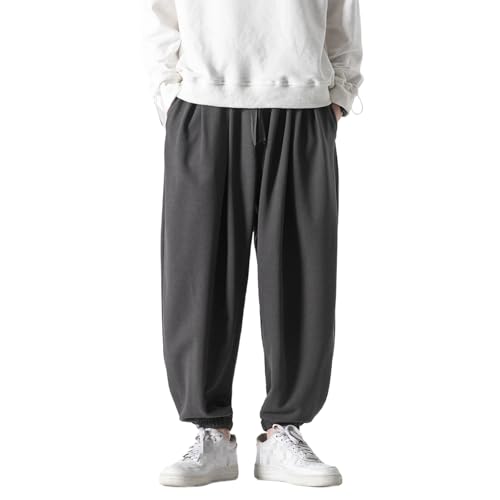 Chinese Style Loose Plus Size Harem Pants Spring Harajuku Casual Sports Trousers Men Sweatpants Joggers Male