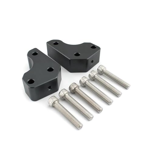 Lenkerverstell Motorrad-Lenkererhöhung Für Kawasaki GTR1400 Für Concours 1400 2008–2022 Adapter-Klemmerhöhungs-Kit. Verlängerungsadapter(Titan)