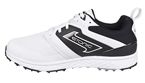 Etonic Golf Difference 2.0 Spikeless Shoes White/Black Size 8 Medium