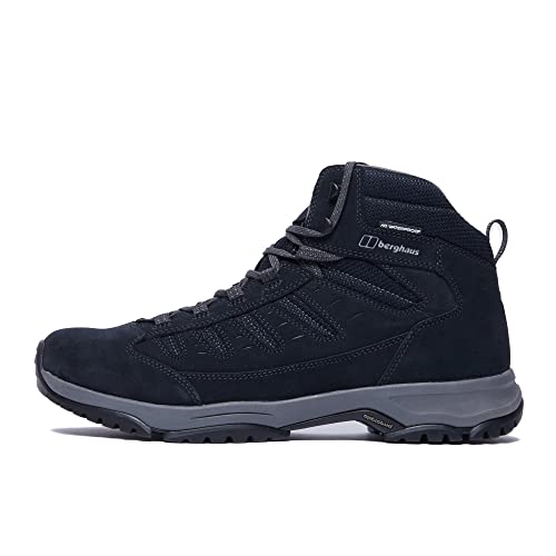 Berghaus Men's Expeditor Trek 2.0 Waterproof Walking Boots | Highly Breathable | Tough Grip, Navy Black, 43