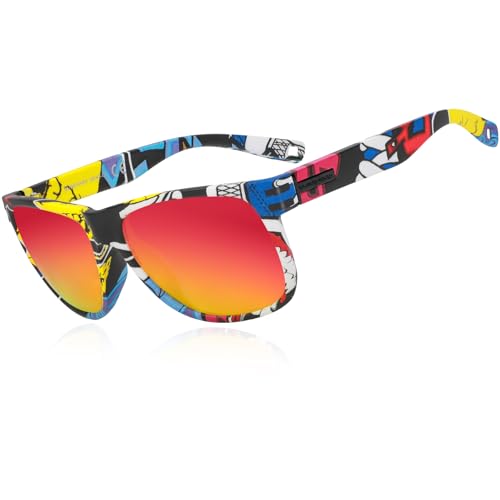Questhark Gafas de sol polarizadas para hombres y mujeres, ultraligeras & marco TR90 & protección UV400 & lentes para pilotos de alta definición, Gafas de sol Ciclismo, Carrera, Pesca, Senderismo