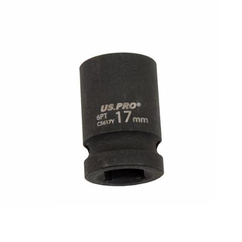 US PRO Tools 17mm Impact Socket 1/2 Drive 6 Point Single Hex 3819