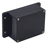 Raculety Project Box IP65 Waterproof Junction Box ABS Plastic Black Electrical Boxes DIY Electronic