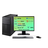 PC Bureau Complet Reconditionné – Intel Core i3 | 16 Go RAM | SSD 250 Go + HDD 500 Go | Windows 11 Pro | Écran 22’’ + Clavier & Souris – Prêt à l’Emploi (Reconditionné) (Ecran 22