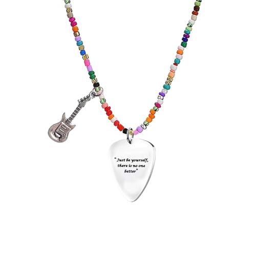 Quotes Guitar Pick Necklace Outfits Jewelry Accessories Inspired Fans Gift Taylor Merch Necklace Friendship Stuff Gift For Music Lover Birthday Gifts for Women wife Daughter Granddaughter Bestie Sister