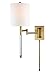 Hudson Valley Lighting 9421-AGB Englewood 1-Light Wall Sconce - 8.5 Inches Wide by 20.25 Inches High, Finish Color: Aged Brass