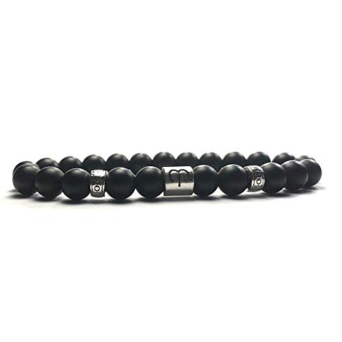 12 Constellations Zodiac Horoscope Unisex Calming Bead Bracelet for Men and Women, Aquarius, Aries, Cancer, Capricorn, Gemini, Leo, Libra, Pisces, Sagittarius, Scorpio, Taurus, Virgo (Aries)