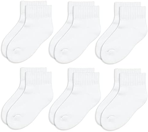 Jefferies Socks Big Boys' Seamless-Toe Quarter Athletic Socks (Pack of 6)