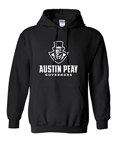 CreateMyTee Austin Peay Governors Unisex Hooded Sweatshirt (Black, Small) - Austin Peay Governors Apparel