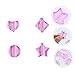 STOBOK 20pcs Nail Embossing Moulds for Nail Bending Molds for Beautiful Patterns Includes Star Heart Shapes Easy to Use and Suitable for All Skin Types