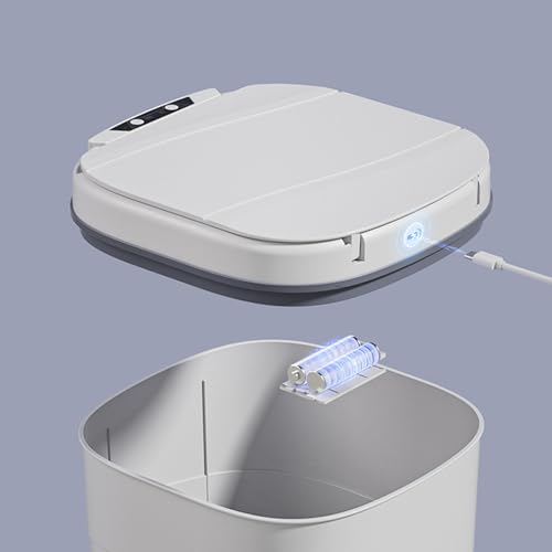 Bote de basura automático con sensor de movimiento 18L blanco miniatura 6