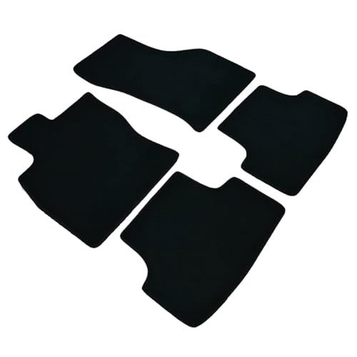 車用フロアマット ブラック 滑り止めカーペット保護パッド に適合するゴルフ8 2020 2021 2022 2023用