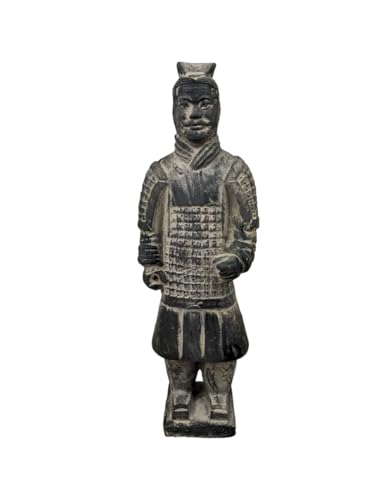 Villa Métisse Statue Guerrier Chinois Xian en Terre Cuite 20cm