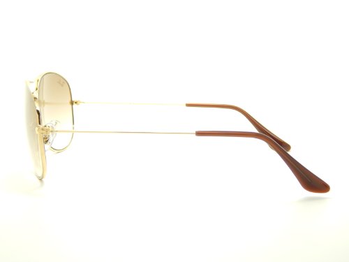 New Ray Ban Cockpit RB3362 001/51 Arista/Crystal Brown Gradient Lens 59mm Sunglasses4