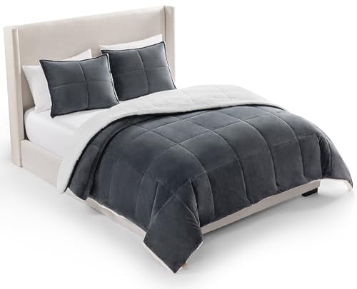 UGG Blissful Queen Comforter Set, Cozy & Reversible, 3-Piece, Imperial Blue - image 1